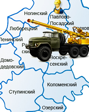 Бурение скважины на воду пгт. Большие дворы, Павлово-Посадский район, сентябрь 2026