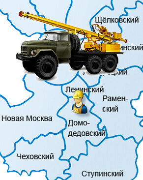 Бурение скважины на воду д. Максимиха, Домодедовский район, август 2026